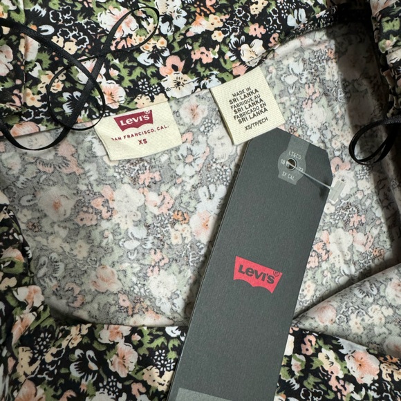 Levi’s Willa Cotton Trapeze Dress, XS, Black - Picture 4 of 4